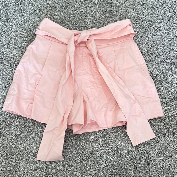 J. Crew Tie Waist Cotton Flared Shorts - Picture 4 of 8